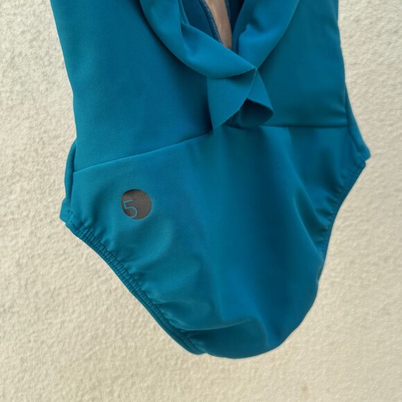 FIVE Dancewear Merci Leotard Teal YM - Picture 3 of 7